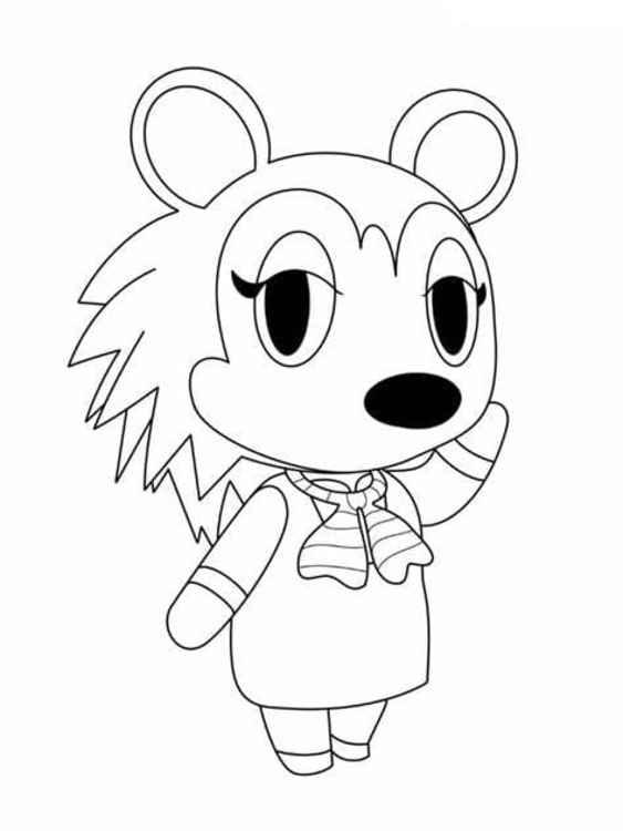 どうぶつの森シリーズ  印刷 ぬりえ