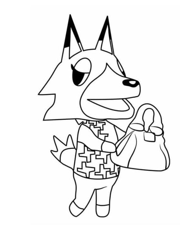 どうぶつの森シリーズ  描く 10 ぬりえ