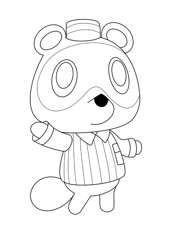 どうぶつの森シリーズ  描く 4 ぬりえ