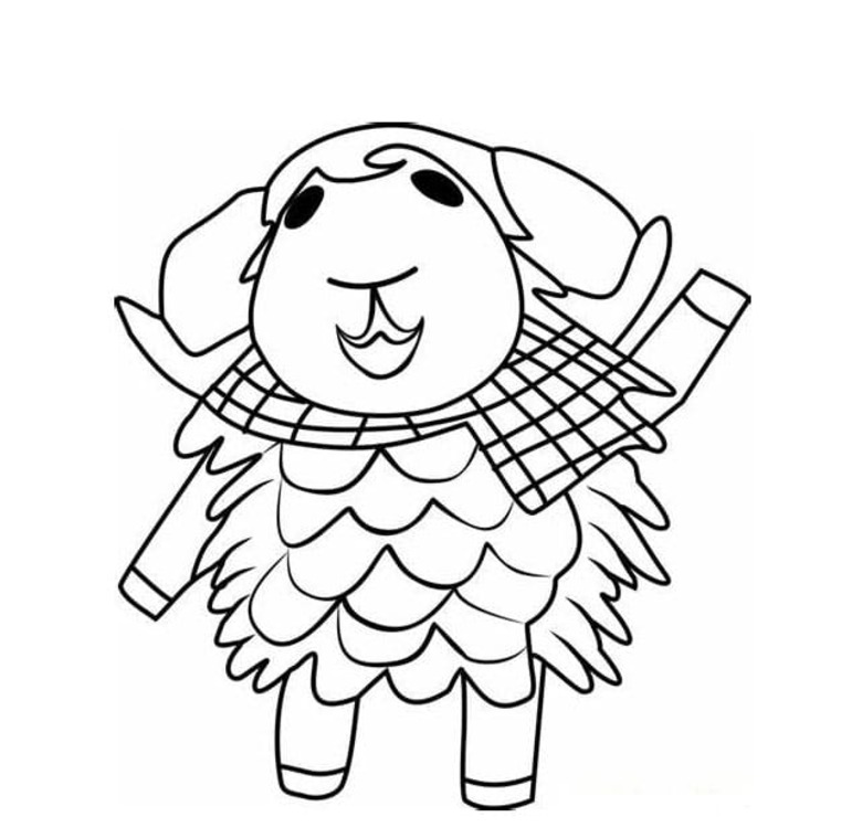 どうぶつの森シリーズ  描く 7 ぬりえ