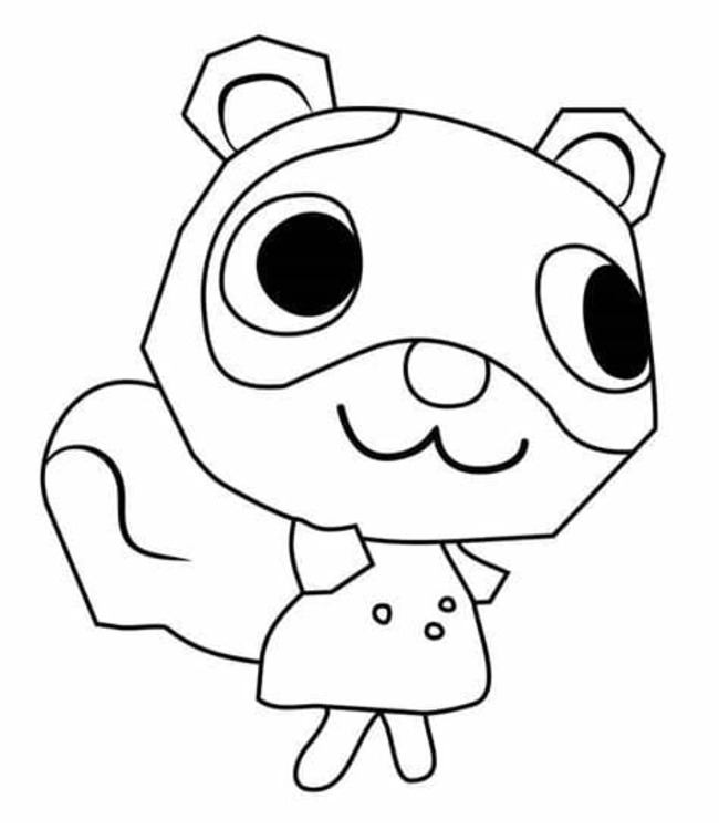 どうぶつの森シリーズ  かわいい絵を描く ぬりえ