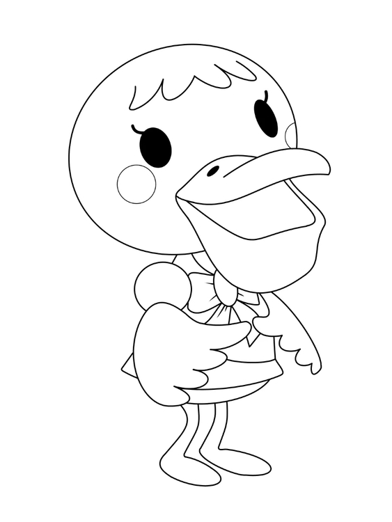 どうぶつの森シリーズ  基本的な ぬりえ
