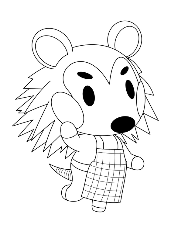 どうぶつの森シリーズ 子供たち ぬりえ