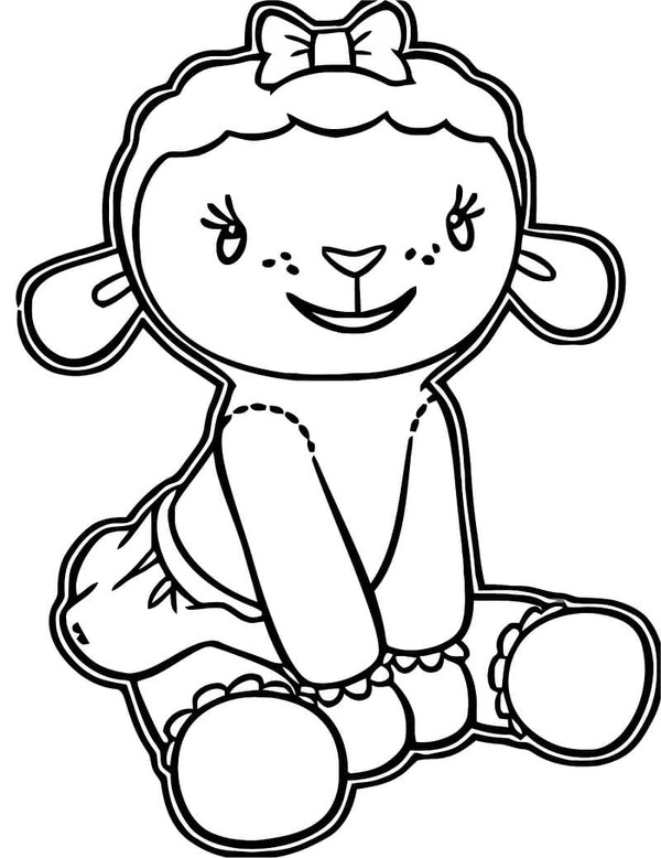 ドックはおもちゃドクター 1 ぬりえ