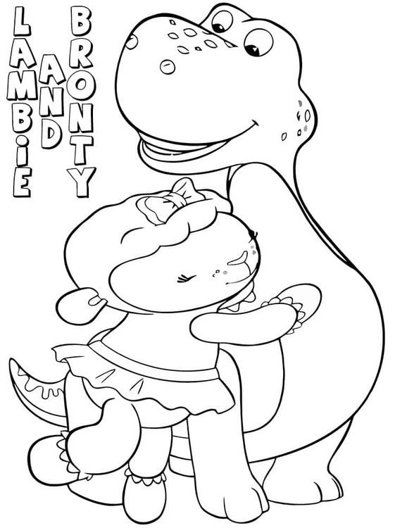 ドックはおもちゃドクター 基本を描く ぬりえ