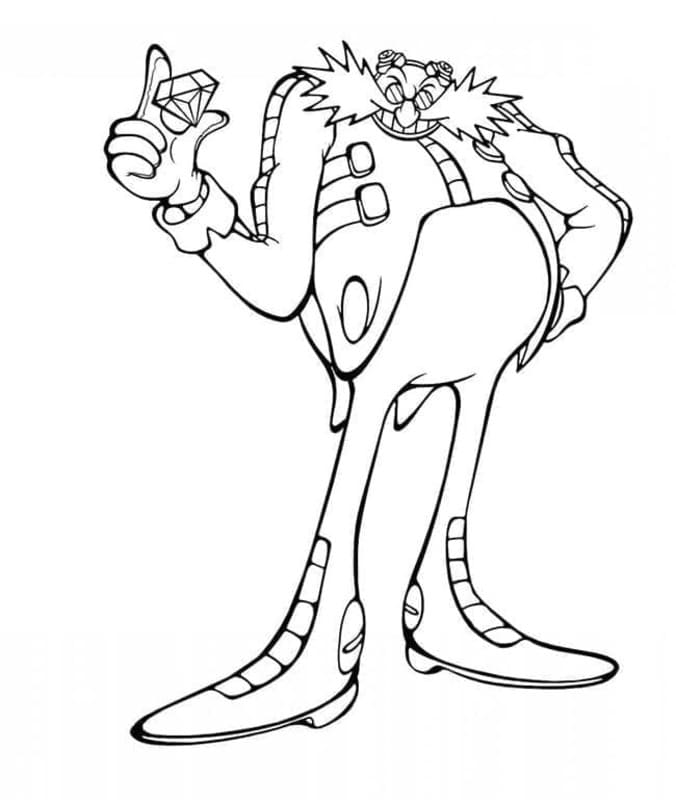 ドクター・エッグマン 画像 ぬりえ