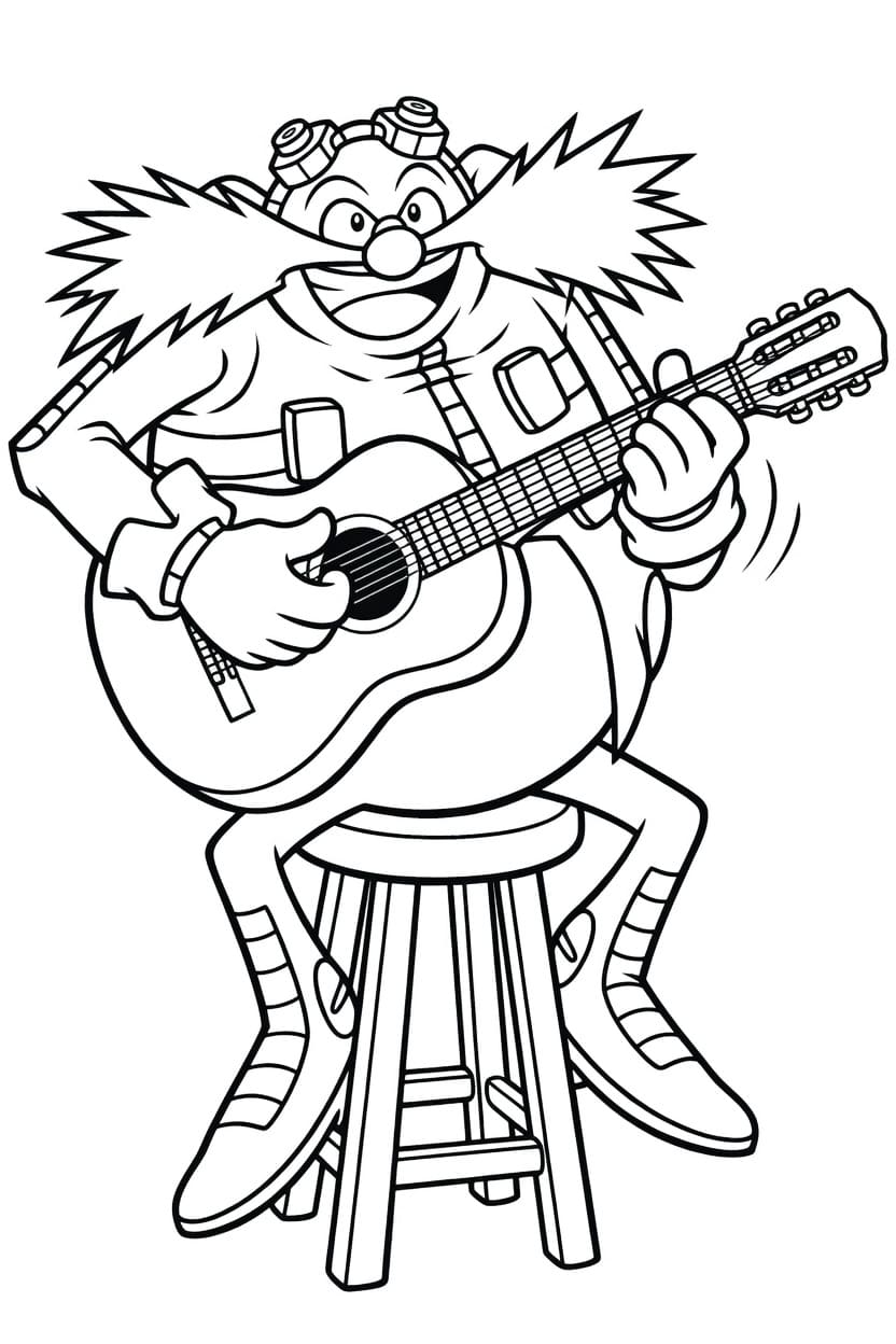 ドクター・エッグマン 印刷可能 ぬりえ