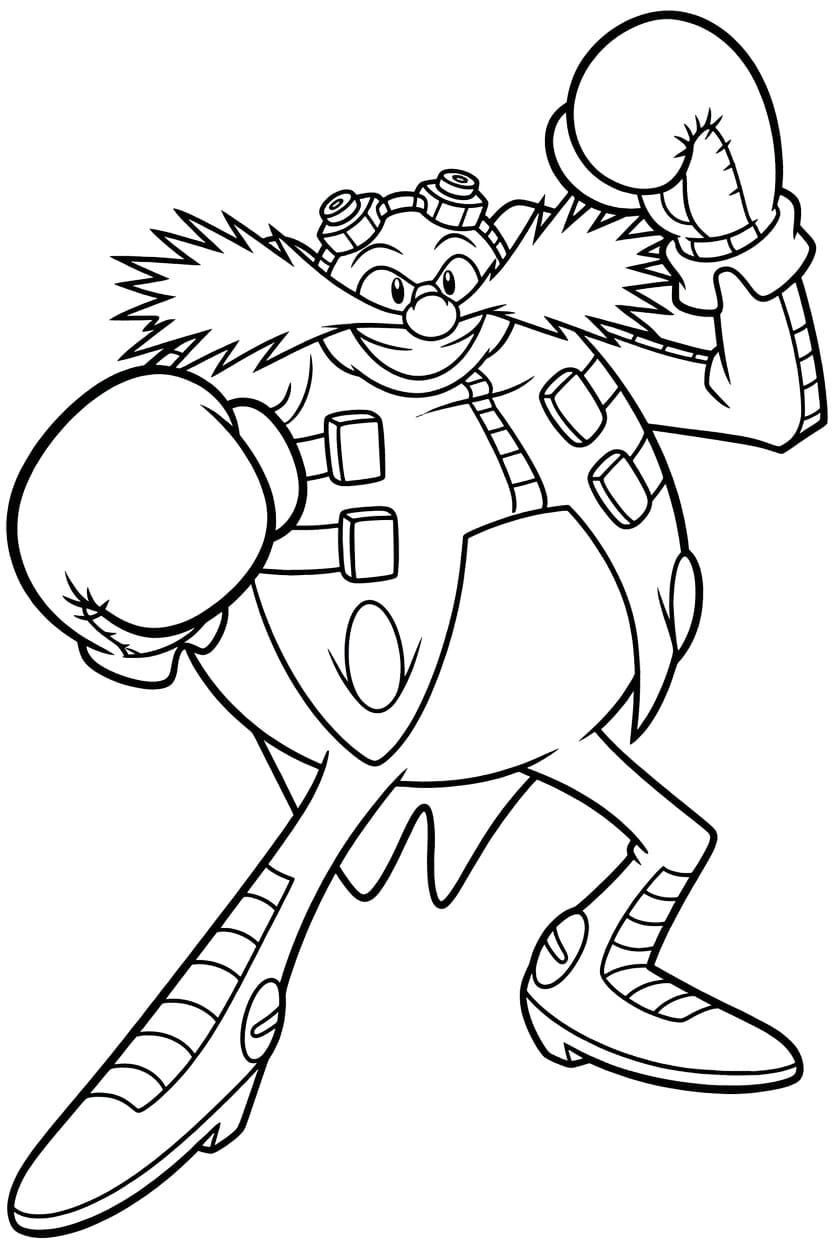 ドクター・エッグマン 印刷 ぬりえ