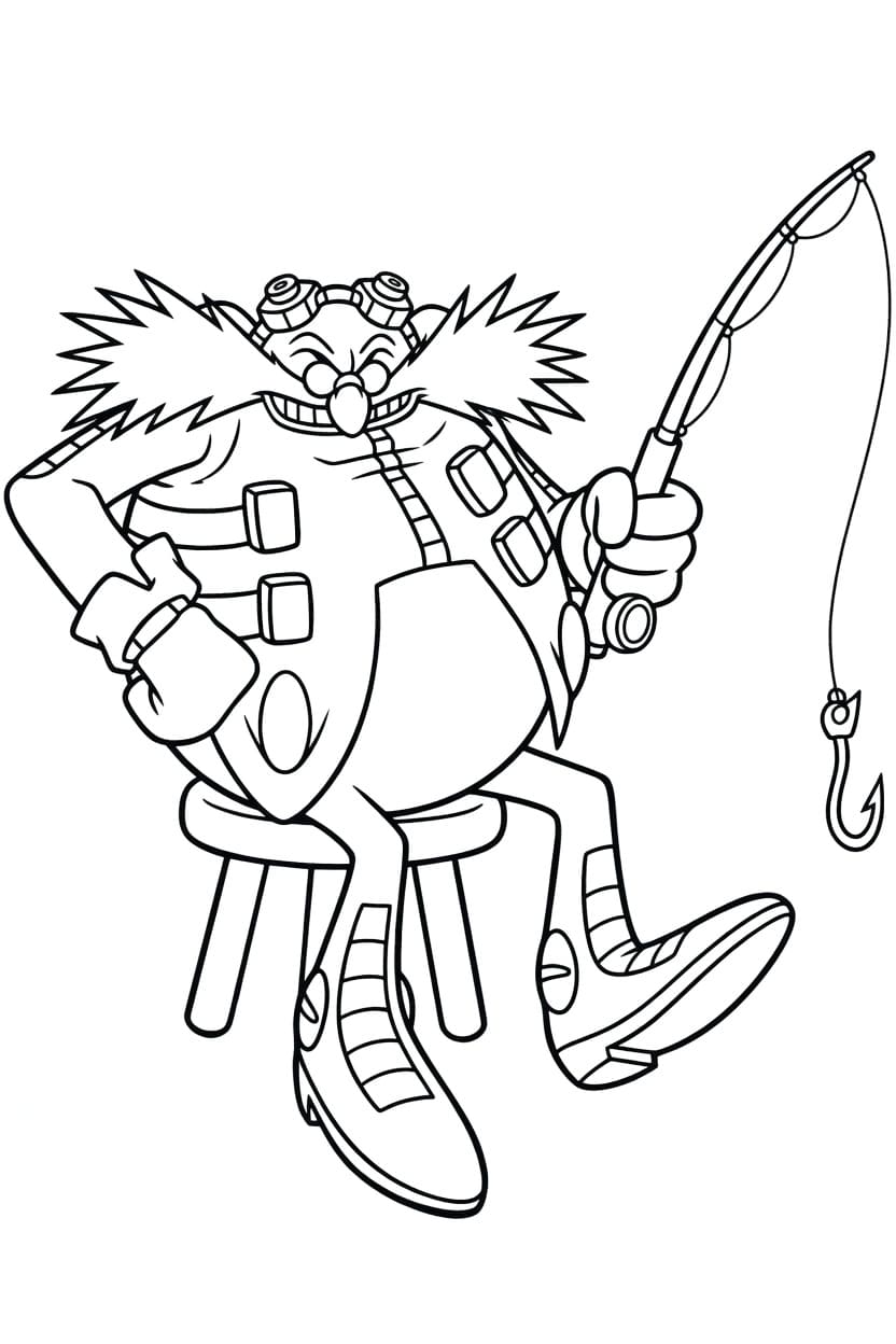 ドクター・エッグマン 無料で印刷可能 ぬりえ