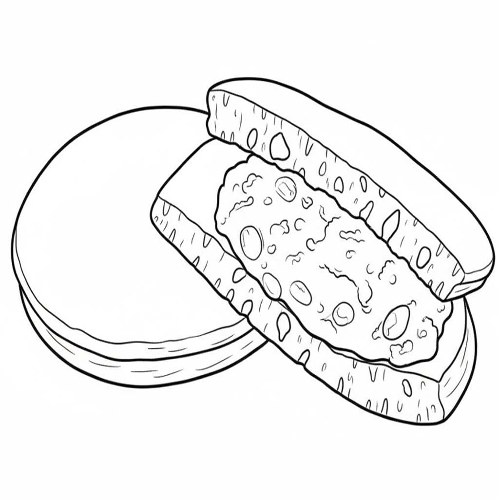 どら焼き 無料で ぬりえ