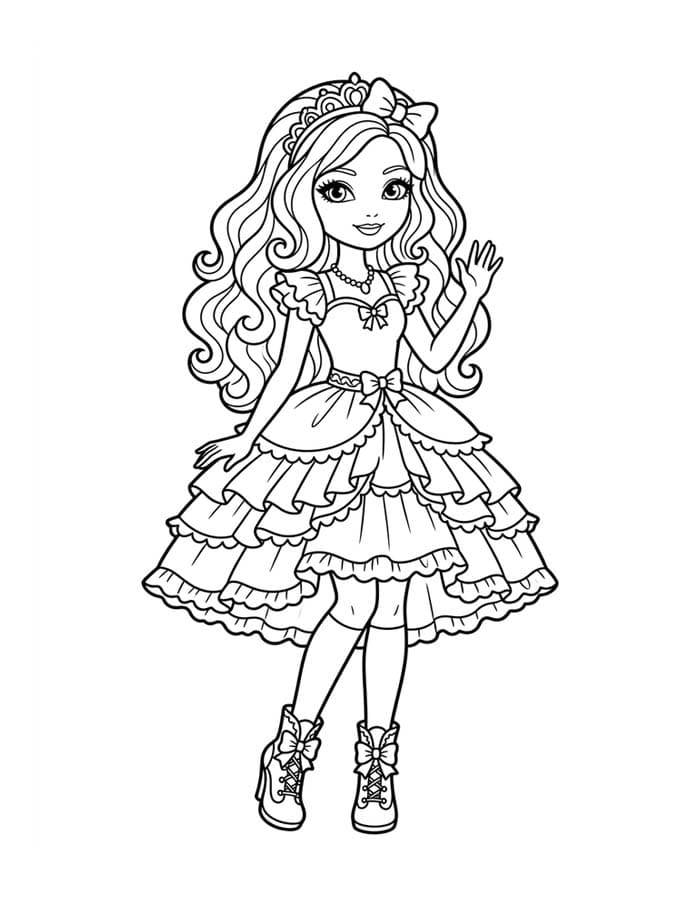 エバー・アフター・ハイ 描く ぬりえ