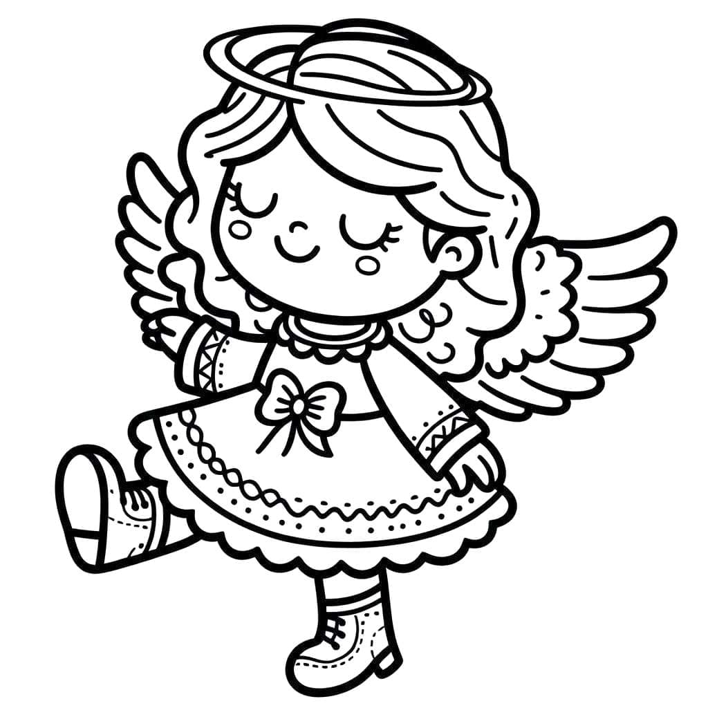 エンジェル 8 ぬりえ
