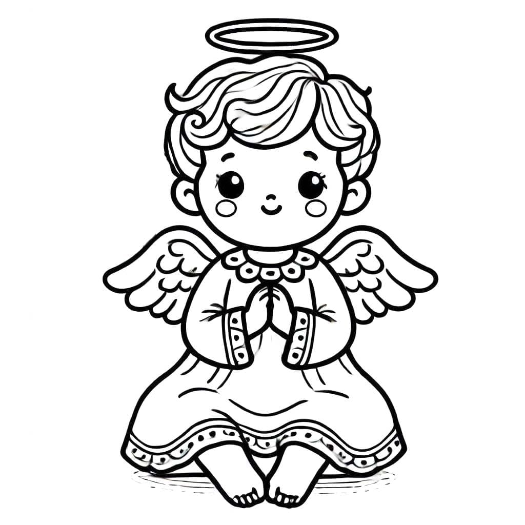 エンジェル 描く ぬりえ