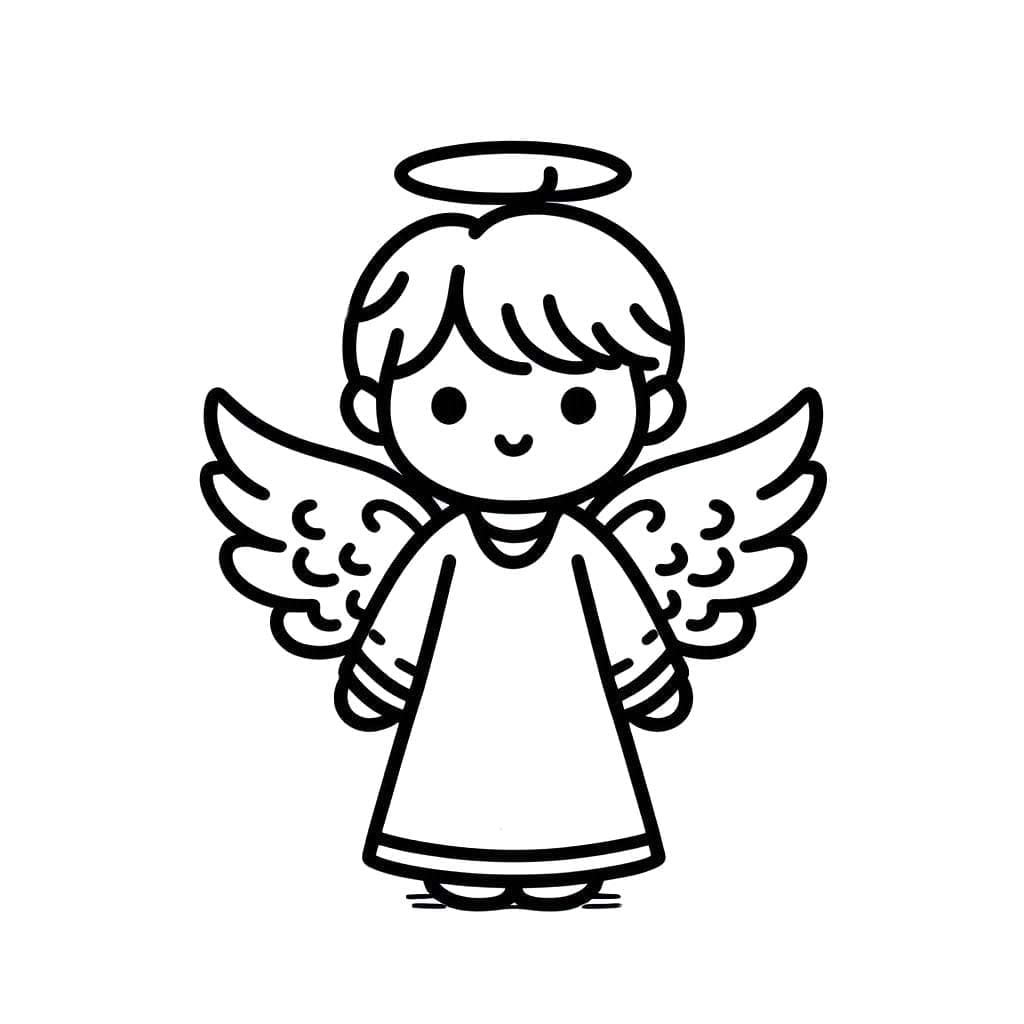 エンジェル 無料で描く ぬりえ