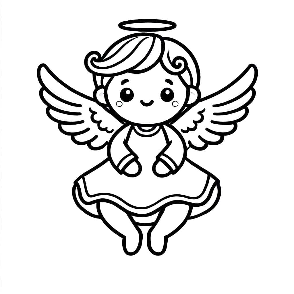 エンジェル 無料 ぬりえ