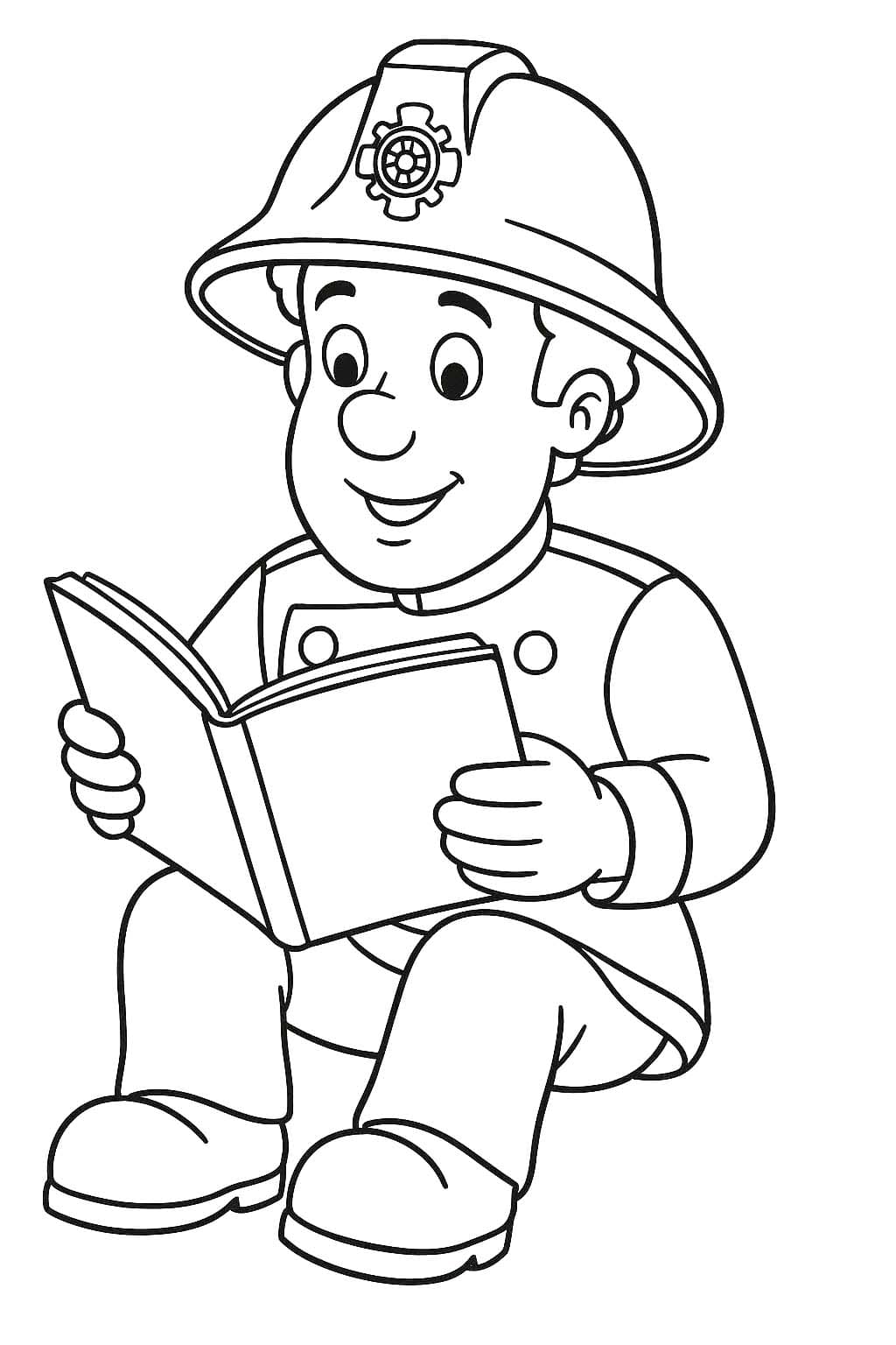 ファイヤーマンサム 印刷 ぬりえ