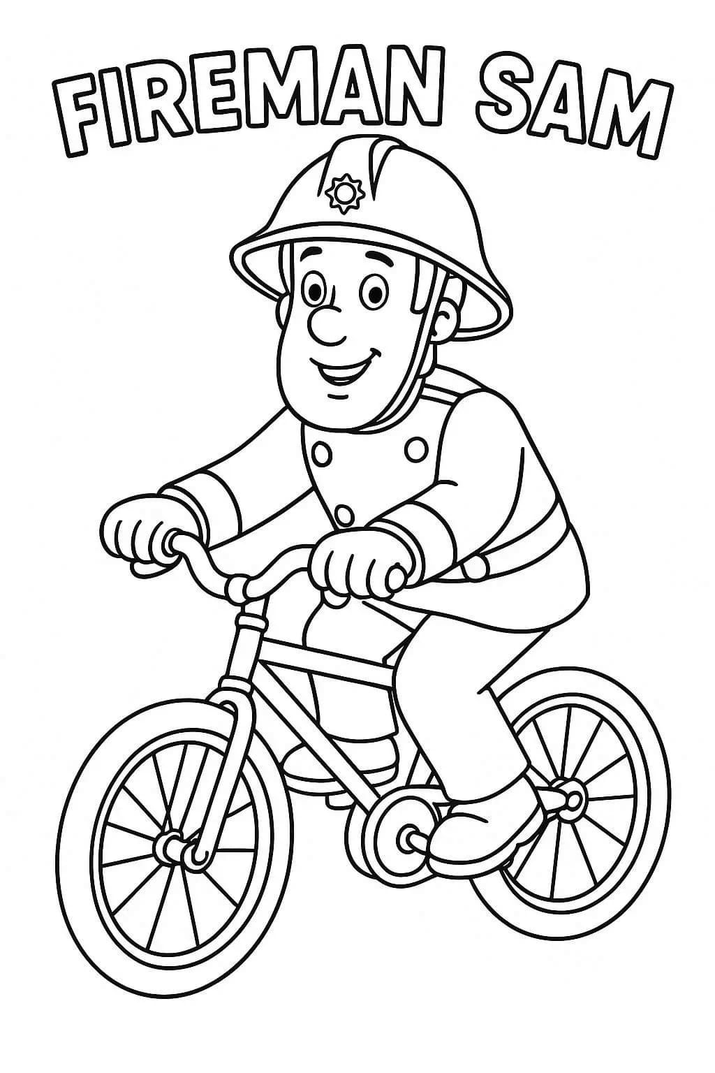 ファイヤーマンサム 無料 ぬりえ