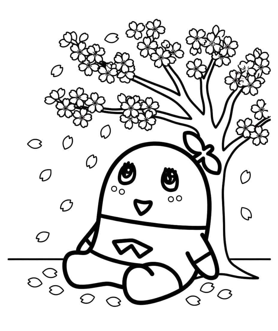 ふなっしー ぬりえ ぬりえ