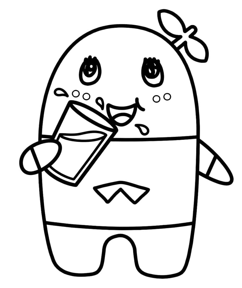 ふなっしー 画像 ぬりえ