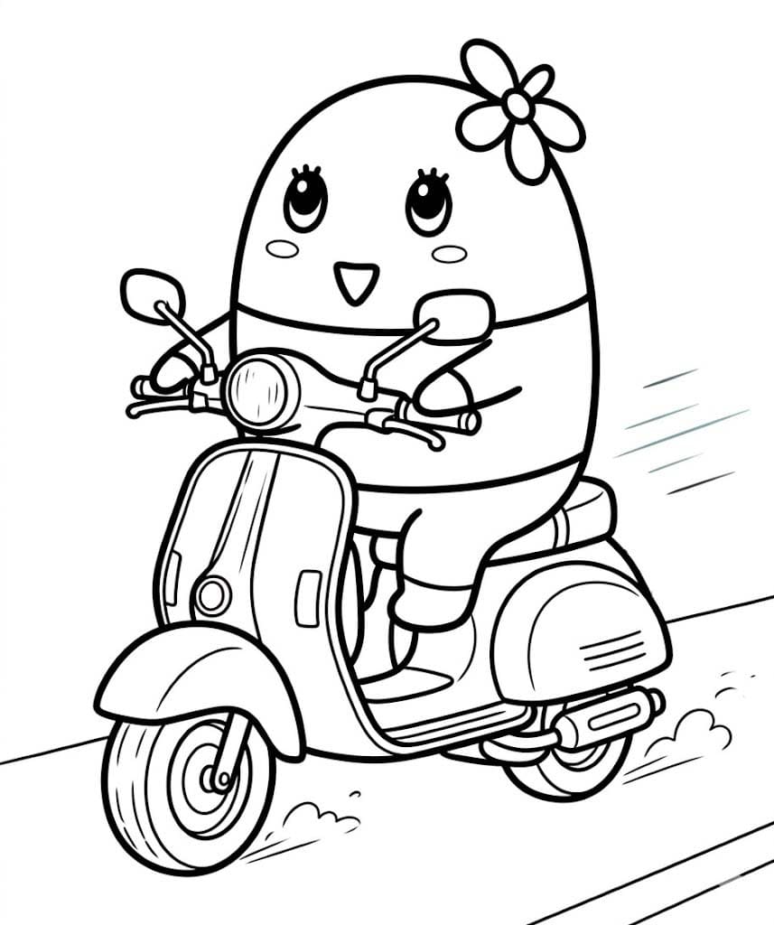 ふなっしー 無料で ぬりえ