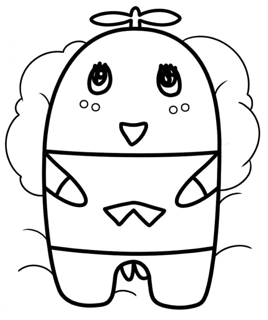 ふなっしー 無料 ぬりえ