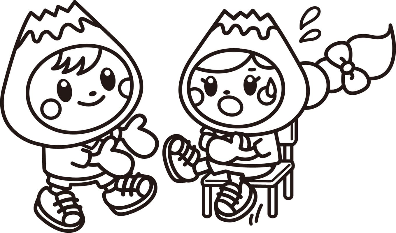 ふじっぴー 画像 ぬりえ