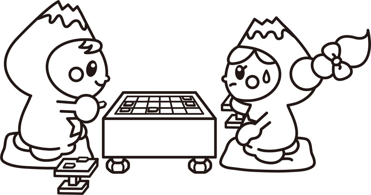 ふじっぴー 描く ぬりえ