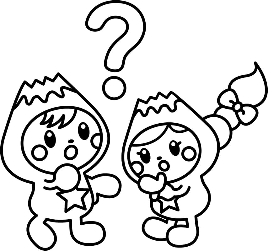 ふじっぴー 簡単 ぬりえ
