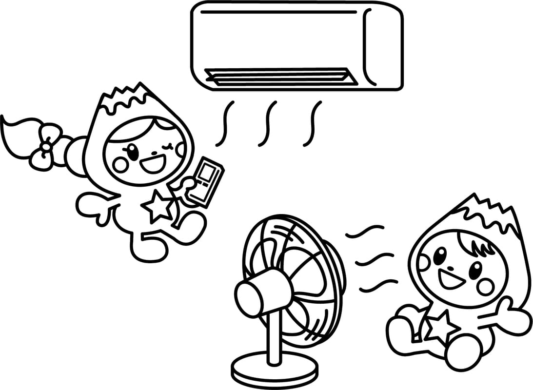 ふじっぴー 基本的な ぬりえ