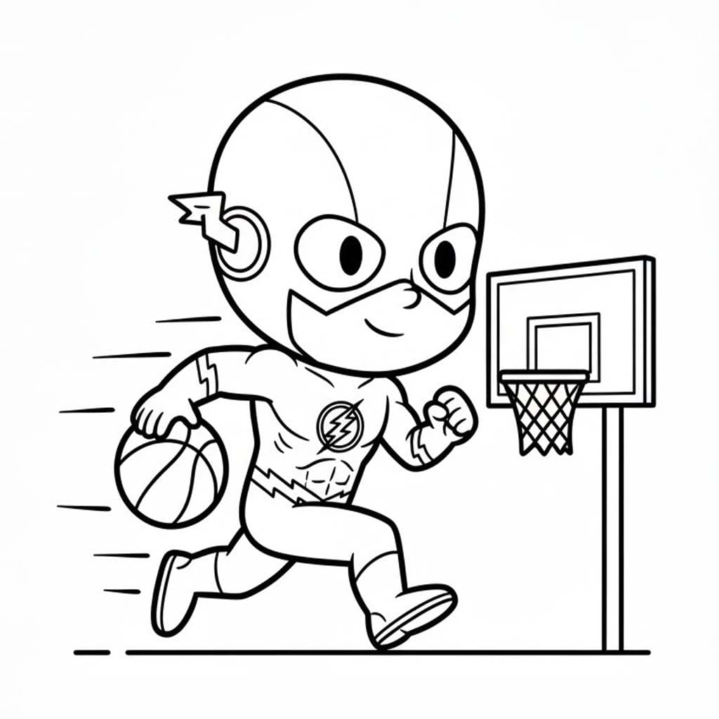 フラッシュ 1 ぬりえ