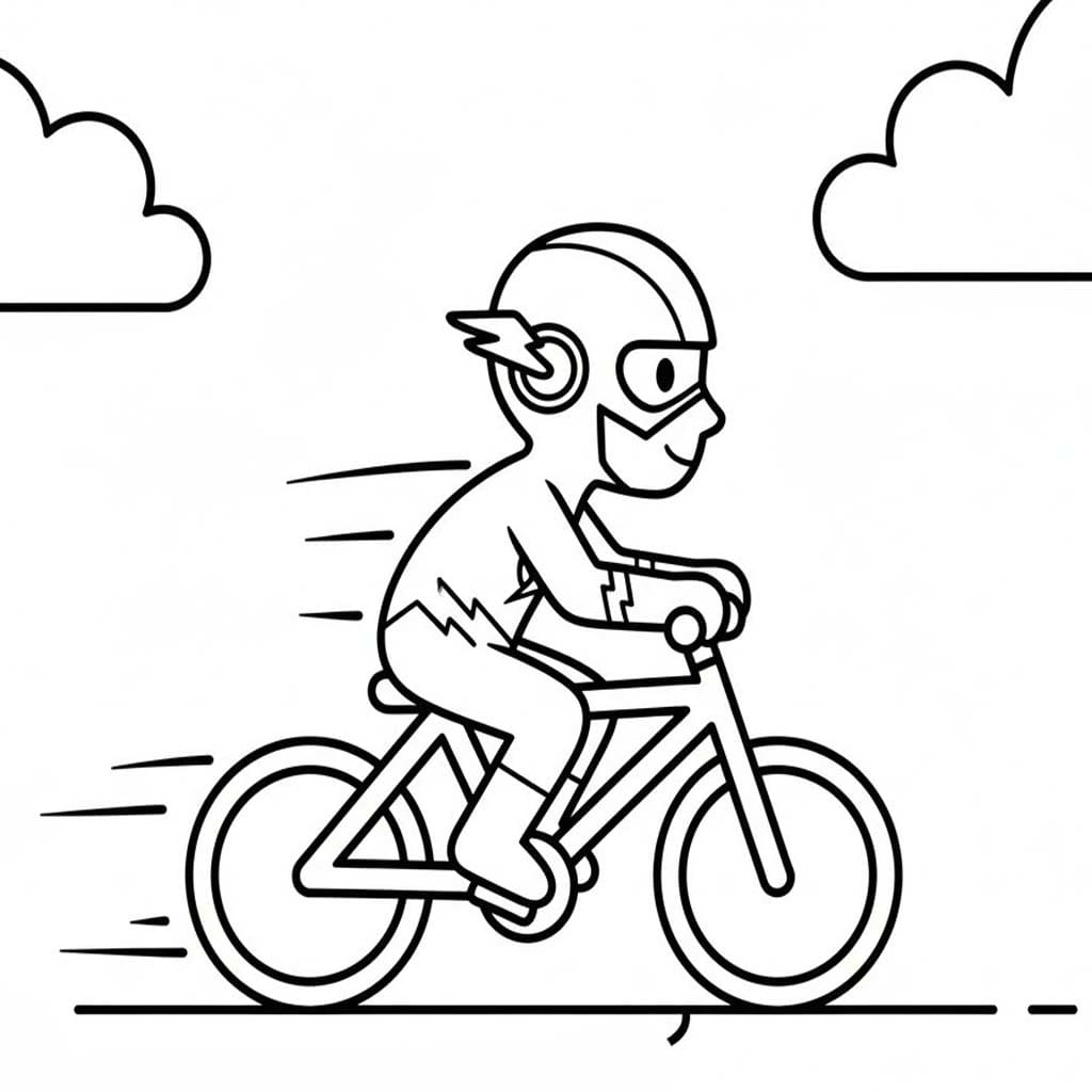 フラッシュ 3 ぬりえ