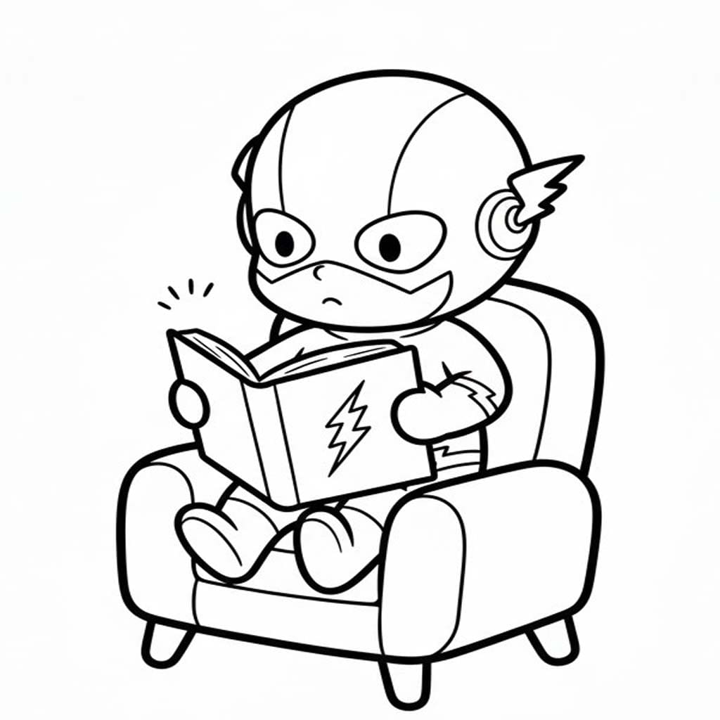 フラッシュ 4 ぬりえ