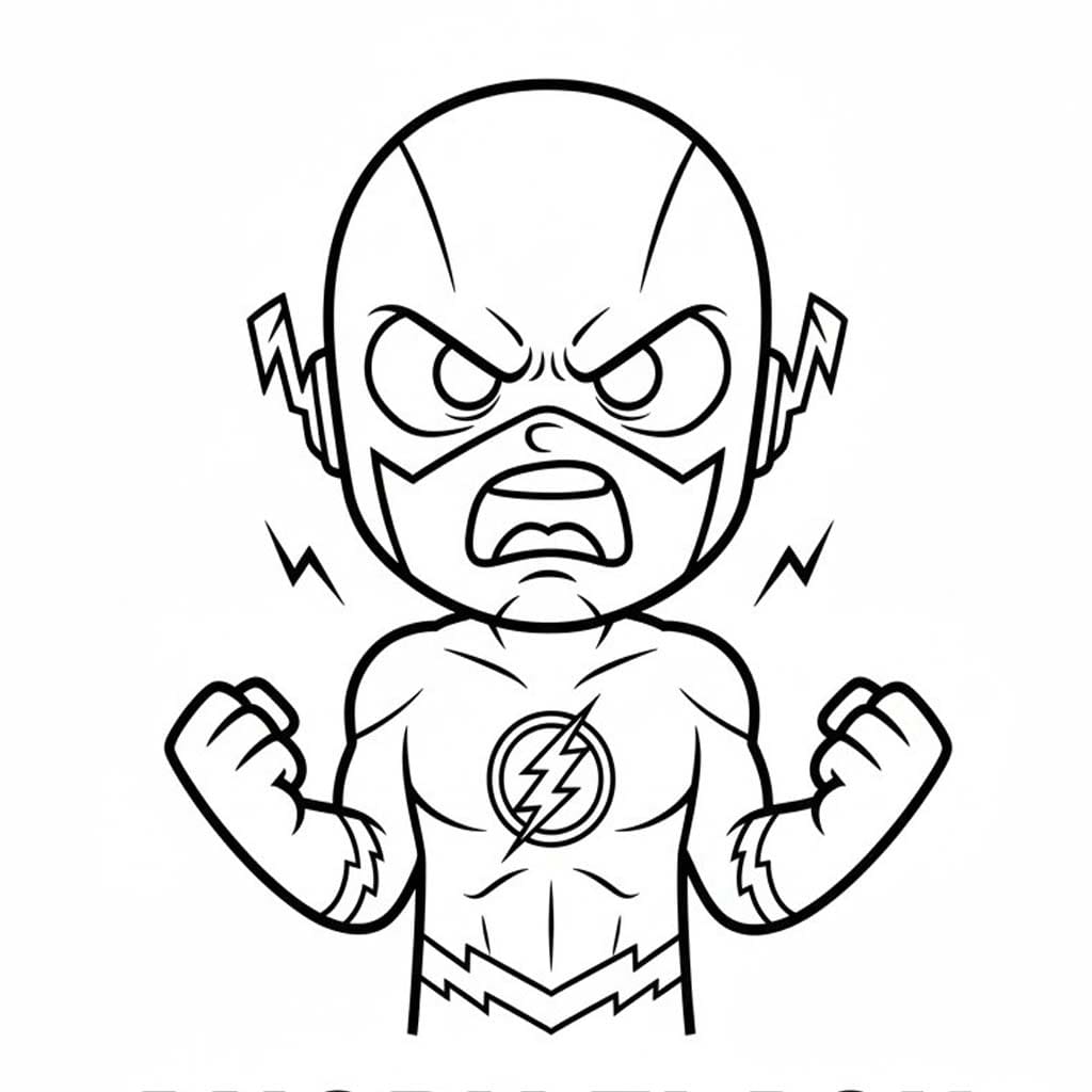 フラッシュ 5 ぬりえ