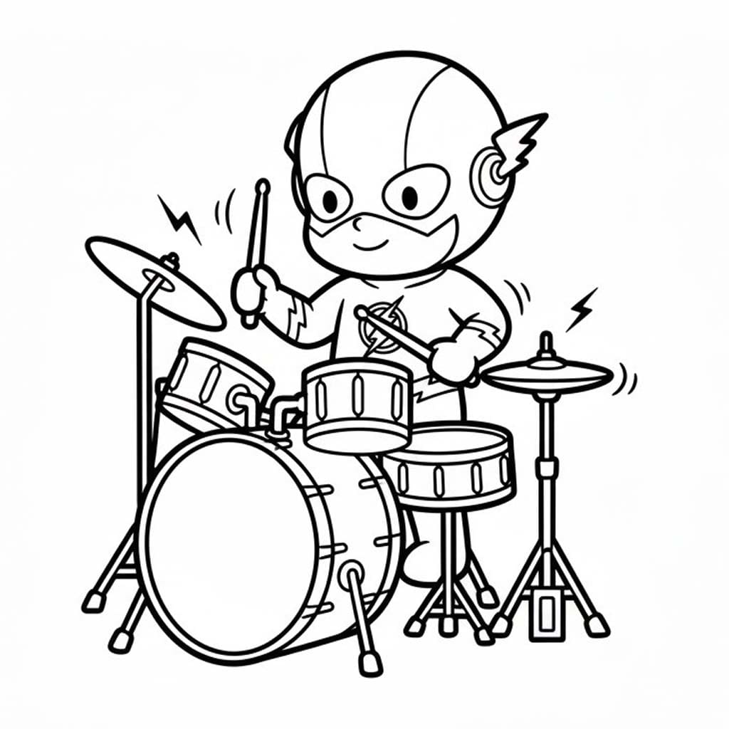 フラッシュ 基本的な ぬりえ