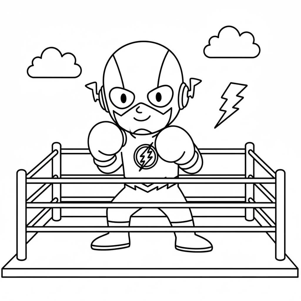 フラッシュ 単純 ぬりえ