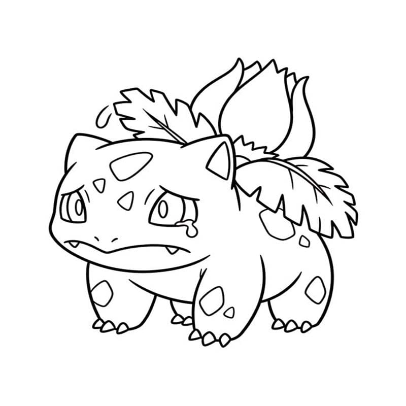 フシギソウ 描画 ぬりえ
