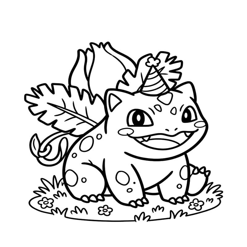 フシギソウ 印刷可能 ぬりえ