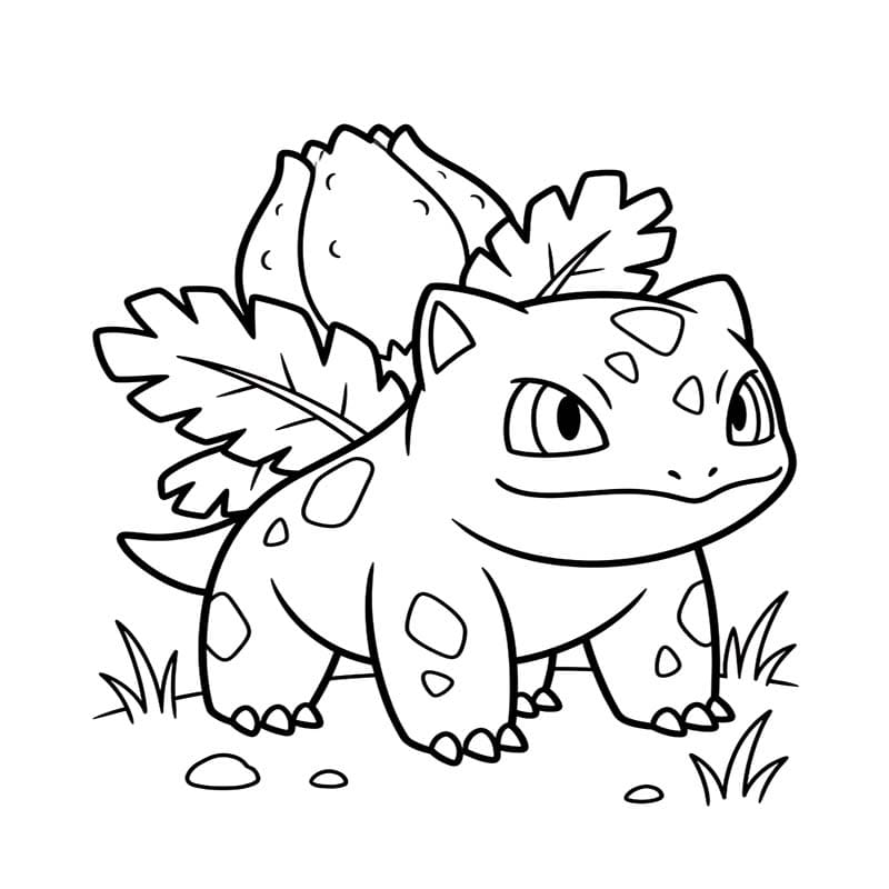 フシギソウ 印刷 ぬりえ