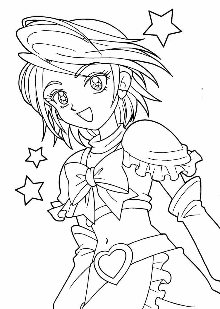 ふたりはプリキュア 3 ぬりえ