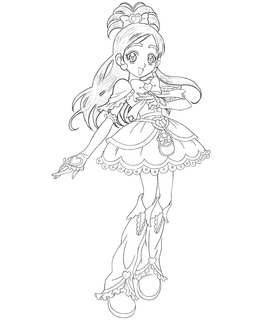 ふたりはプリキュア 4 ぬりえ