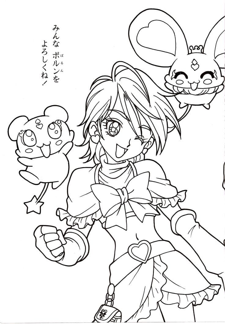 ふたりはプリキュアかわいい ぬりえ