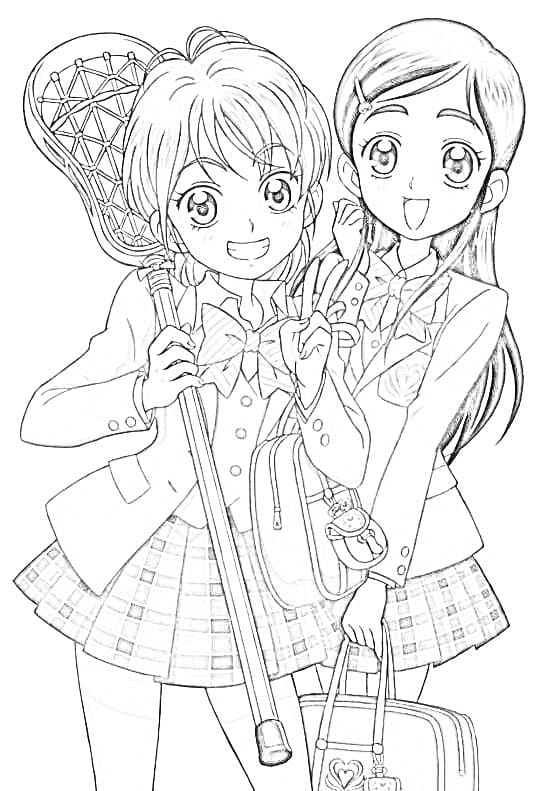 ふたりはプリキュアの印刷可能な ぬりえ