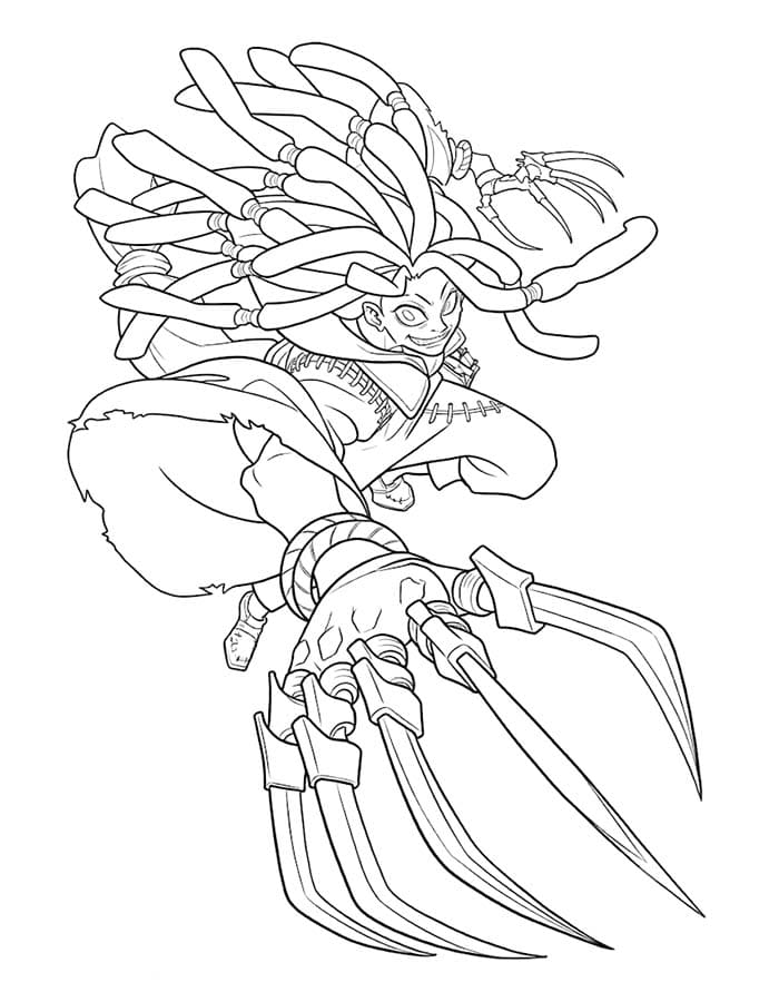 ガチアクタ 描画 ぬりえ
