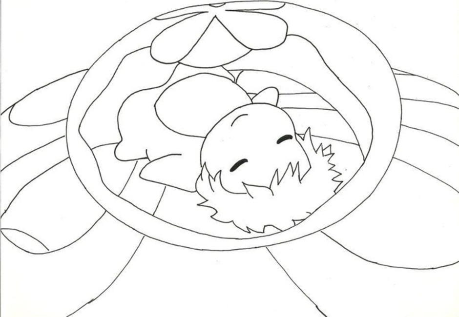 崖の上のポニョ 無料 ぬりえ
