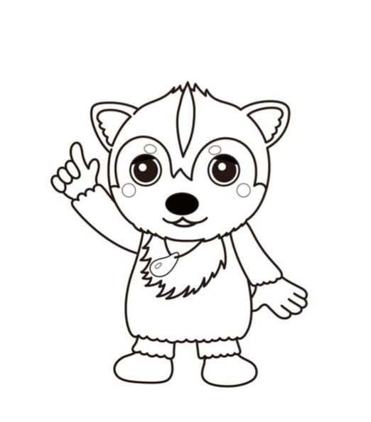ガラピコぷ 1 ぬりえ