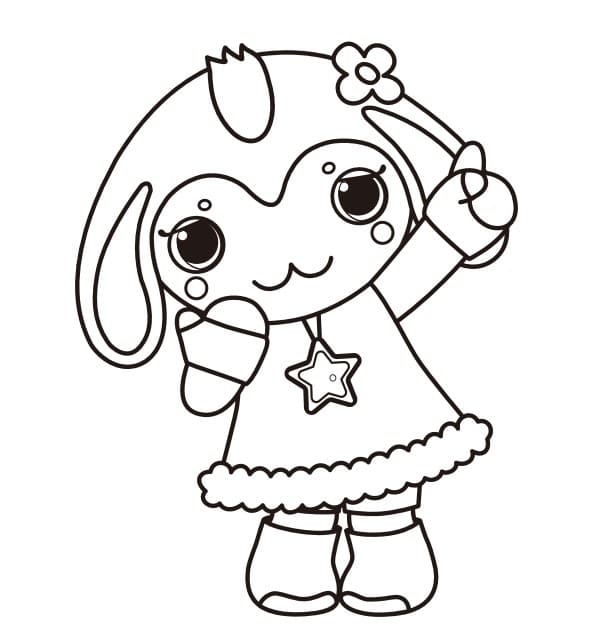ガラピコぷ 11 ぬりえ