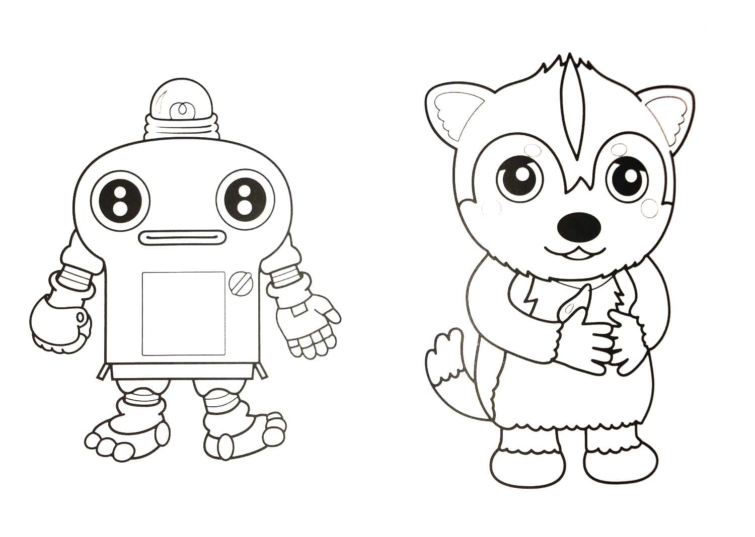 ガラピコぷ 3 ぬりえ