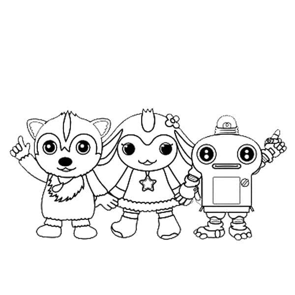 ガラピコぷ 7 ぬりえ