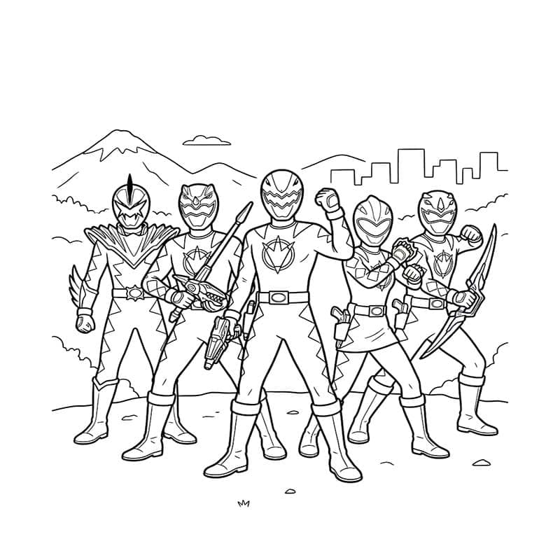 画像 アバレンジャー 無料で ぬりえ