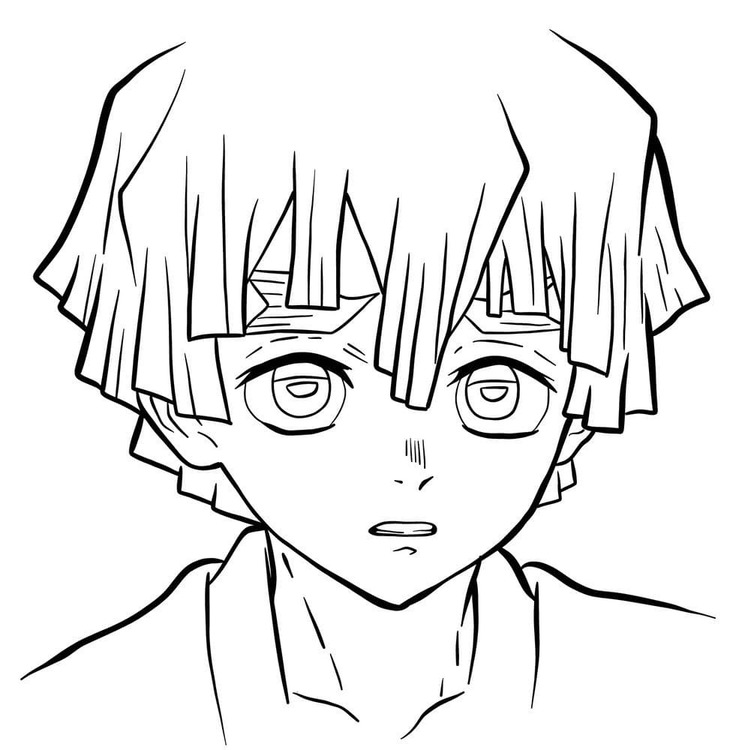 画像 我妻善逸 無料 ぬりえ